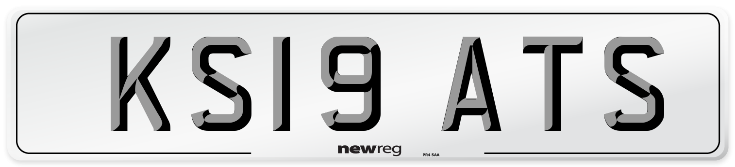 KS19 ATS Number Plate from New Reg